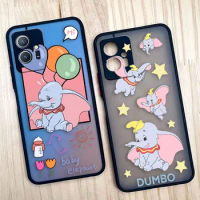 Matte Phone Case for VIVO X70 5G X60 X50 IQOO NEO 3 5 V20 V21 V23 V25 PRO PLUS Edge Case Funda Capa Shell Disney's Cute Dumbo