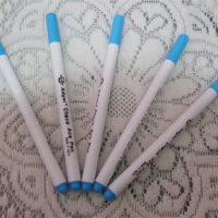 5pcs/lot Blue Color Water Erasable Pen DIY Ink Markers Pen Fabric Marker Marking Pen counted cross stitch kits