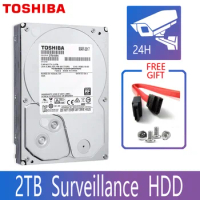 TOSHIBA DVR NVR CCTV 2TB Hard Drive Disk 2000GB HDD HD Internal SATA 3 5700RPM 32M 3.5" Harddisk Harddrive