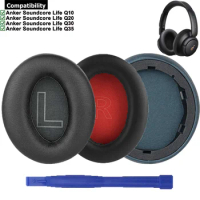 Protein Leather Replacement Earpads Ear Pads Cushion Repair Parts for Anker Soundcore Life Q10 Q20 Q30 Q35 Headphones Headsets