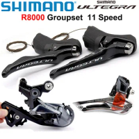 SHIMANO Ultegra R8000 Groupset 2x11 Speed R8000 Derailleurs Road Bicycle ST+FD+RD Dual Control Lever Front Rear Derailleur SS GS