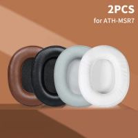 2PCS Replaceable Leather Ear Pads For Audio-Technica ATH-MSR7 M50X M40X SX1 Headphones Ear Cushions Headset Earpads Ear Cups