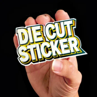 Customized Die Cut Logo Stickers Vinyl PVC UV Resist Printing Label Waterproof Self-Adhesive Custom Stickers
