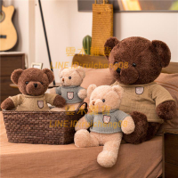 泰迪熊毛絨玩具熊抱抱熊公仔 大熊貓布娃娃毛衣小熊抱枕生日禮物女【雲木雜貨】