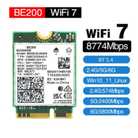 BE200NGW WIFI7 Card High Speed Wireless Card WiFi 7 BE200 5.8GHz NGFF Adapter Dropshipping