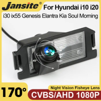Jansite 170° Rear View Camera AHD 1080P CVBS Reverse Camera For Hyundai i10 i20 i30 ix55 Genesis Elantra Atos Kia Soul Morning