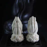 Buddha Hand Statue Attractive Cute Desktop Decor Buddha Sculpture Lightweight Buddha Statue
