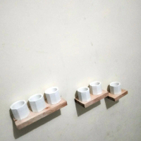 Ambalan Hiasan dinding, Rak dan pot kaktus/sukulen Furniture, rak kayu minimalis.(free 6pcs fas/pot 