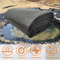 0.3mm HDPE Fish Pond 12Mil Liner Garden Pond Landscaping Pool Reinforced Thick Heavy Duty Waterproof Membrane Pond Liner 20x20‘’