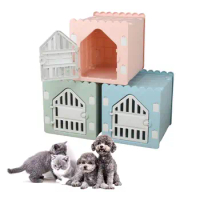 Outdoor Cute Plastic Animal Pet Beds Supplies Products Dogs Kennel Cages Houses Small Animals Pet Dog Nest House