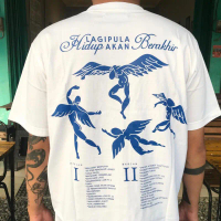 Kaos HINDIA - Tracklist Lagi Pula Hidup Akan Berakhir White Bahan Tebal Cotton Combad 24s Tebal Tshi