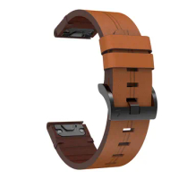 26MM Genuine Leather Watch Band Strap For Tactix Delta