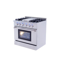 Factory direct price gas stove 4 burners stainless steel range gas burners industrial oven burners