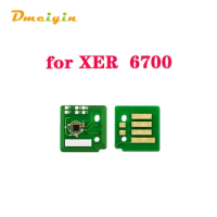 NA/W.EU/SA/E.EU/KR and AUS Version KCMY Color 18K/12K Pages Toner Chip for Xerox Phaser 6700