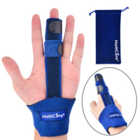 Splint Tendon Sheath Protector Finger Splint Brace Adjustable Detachable Protective Finger Gloves