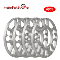 4 Packs Car 10mm Thick Wheel Spacer Shims Plate Rim Spacer Hub Ring Spacers for 4 5 Stud Lugs 5x112 5x100 4x100 4x114.3 5x114.3