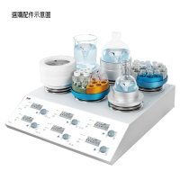 《DLAB》電磁加熱攪拌器 六點式 MS-H280-S6 Stirrer with Heating, 6 Channel