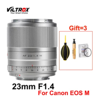Viltrox 23mm F1.4 Prime Lens APS-C Auto Focus Canon EF-M mount for Canon EOS M Cameras M5 M6 Mark II M200 M50 M10