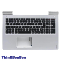 UK English Silver Keyboard Upper Case Palmrest Shell Cover For Lenovo Ideapad 700 15 15ISK Legion E520 15 15IKB 5CB0K85926
