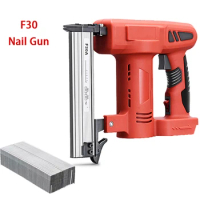F30 Electric Nail Gun Staple Gun Fit For Makita 21V Battery Straight Nail For Furniture Woodworking Cordless Power Tool