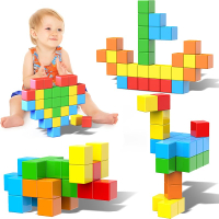 Magnetic Blocks 1.41 inch Large Magnetic Building Blocks for Toddlers 3 4 5 6 7 8 Years Old Boys Gir