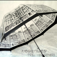 雨傘 遮陽傘 英倫風雨傘 蘑菇公主傘 拱形透明傘 英國 倫敦景點鳥籠傘 旅游傘 全館免運