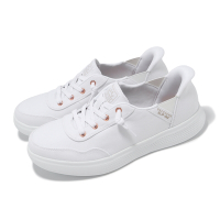 Skechers 休閒鞋 Bobs Skipper Slip-Ins Wide 女鞋 寬楦 白 帆布 懶人鞋 114815WWHT