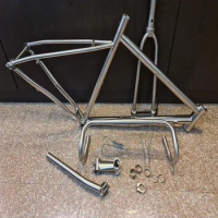 Titanium Gravel Road Bike Frameset Frame Fork Drop Handlebar Stem Seatpost Headsets Clamp Rear Thru Axle