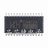 10pcs/Lot CH452A SOIC-28 (SOP-28) CH452 Nixie Tube Driver And Keyboard Control Chip