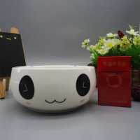 Cute cartoon panda ceramic ashtray Beautifully simple White ceramic ashtray Home Decor Storage Boxes