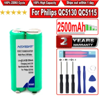 HSABAT 2500mAh Battery for Philips QC5130 QC5115 QC5120QC6130 hair clipper