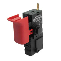 AC 250V 4(3)A/125V 8(6)A SPST Lock on Trigger Switch for Bosch 2-26 Churn Drill