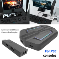 Portable Gaming Keyboard Mouse Converter Wired Mobile Controller Adapter for PS5/PS4/Xbox One/Xbox Series X/S Game Console