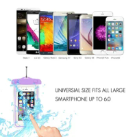 10pcs/lot Waterproof Durable Waterproof Bag Noctilucent Underwater Case for IPhone 4 4s 5 5S 5C 6S 6S 7 Plus Phone Back Cover