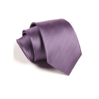 【拉福】防水領帶8cm寬版領帶拉鍊領帶(兒童紫)