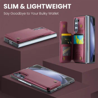 for samsung z fold 5 Anti-knock Wallet Coque Case for Samsung Galaxy Z Fold 5 Fold5 5G Phone Accessories Card Holder Capa