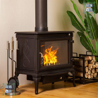 壁爐 真火燃木用取暖爐芯歐美式鑄鐵別墅用燒柴嵌入式