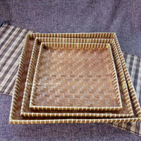 TAMPAH BAMBU 1 SET 3 UKURAN, PAKET TAMPAH, NYIRU BAMBU, WADAH JEMUR MAKANAN