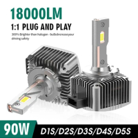 D1S LED D3S Plug And Play D2S LED Headlight Bulbs D4S D5S D8S Replacement Original HID D2R Built-in Delica D5