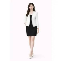 Blazer Kerja Kantor Wanita Gaya Korea variasi renda model Terbaru - Jfashion Haerin M-L Putih