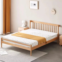 【橙家居·家具】/預購/艾勒系列五尺實木床架A款 AL-E201A(售完採預購 床組 實木 臥室床 單人床 雙人床)