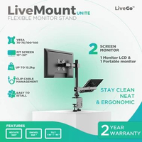LiveMount Unite Bracket Monitor TV Desk Mount Breket Braket