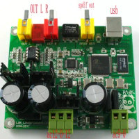 LJM Audio Assembly 32BIT384K USB DAC Decode Board CM6631A+AKM4490 DAC 32\384K