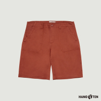Hang Ten-男裝-人字紋口袋貼帶短褲-深橙