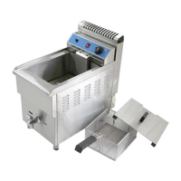 17l Gas Deep Fryer Temperature-controlled Commercial Fryer