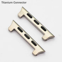 Luxury Titanium Adapter Connector For Apple Watch Ultra 49mm 8 7 6 5 4 Band 42mm 44mm for iwatch series 8 45mm Strap accessories