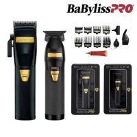 BaByliss Pro Metal Collection Black FX Lithium FX870BN High end Barber Scissors Professional SalonElectric push shear