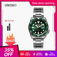New SEIKO 5 Original Mechanical Watch Sport Dive Watches for Men Automatic 10Bar Waterproof Luminous Rotating Bezel