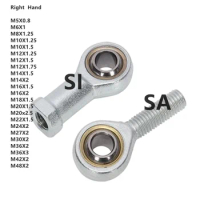 1 Piece Right Hand SI5 6 8 10 16 20 30 40TK Rod End Joint Bearing Universal Joint Ball Head Fisheye Joint Inside Teeth