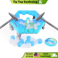 Mainan Keluarga Kanak Penguin Trap Parent Child Game Toy Knock Ice Block Kid Family Gathering Game F